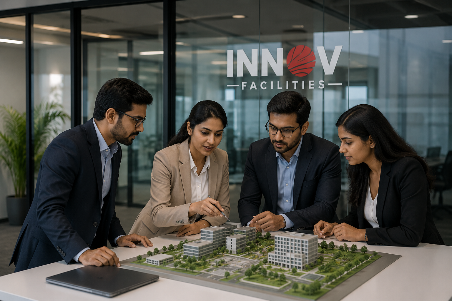 Innov Facilities associates on site